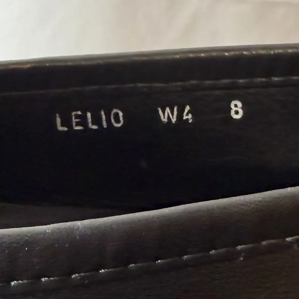 Donald Pliner Lelio Mens Black Leather Horsebit Loafers Size‎ 8 Italy Executive